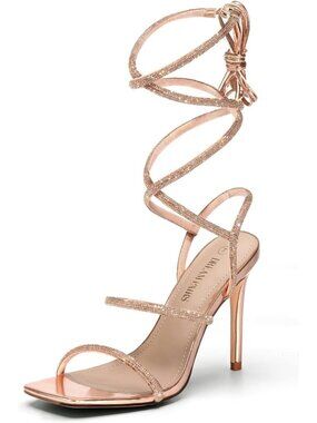 Strappy Gladiator High Heels for Women - Sexy Open Toe Stiletto Dressy Pumps